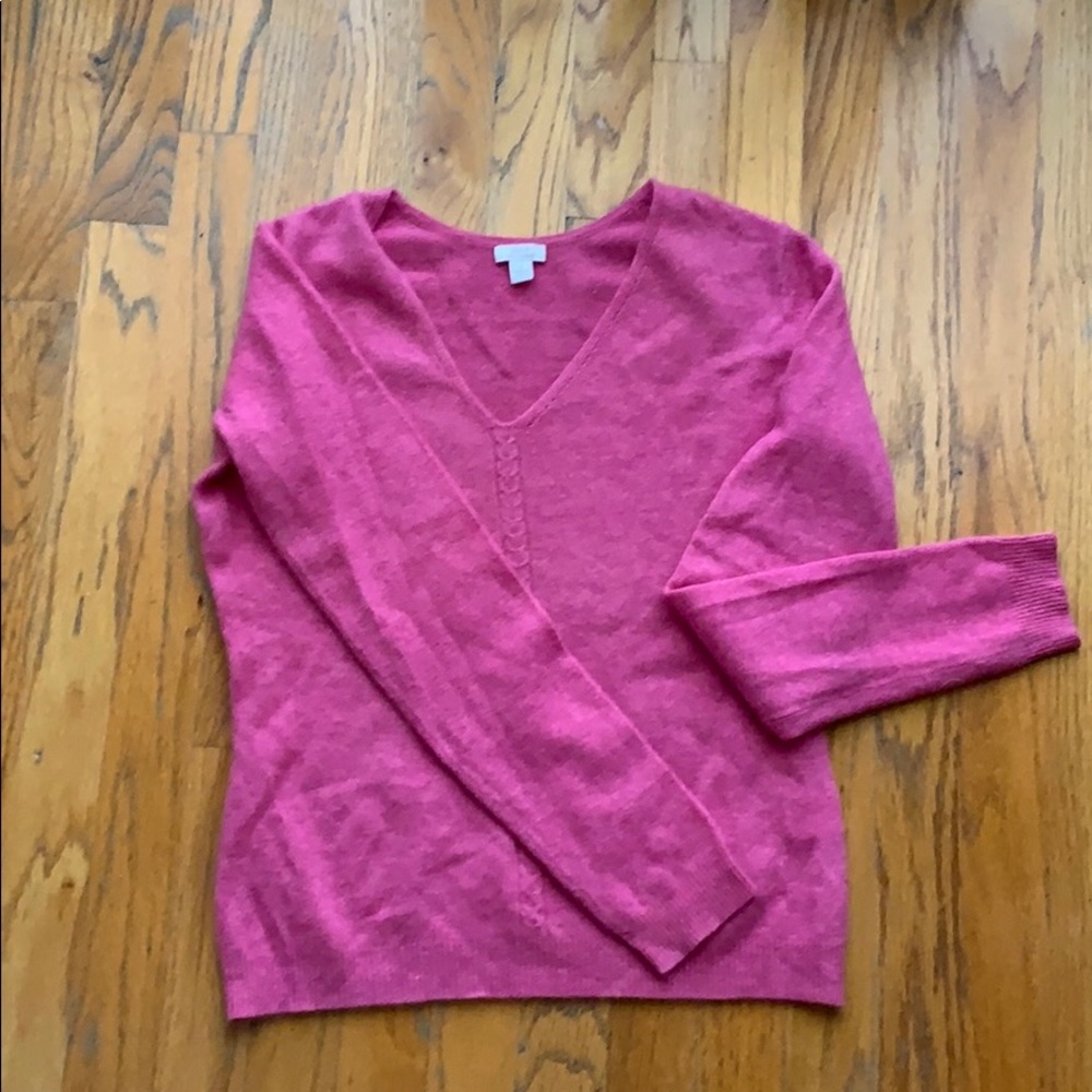 100% Cashmere Pink Sweater